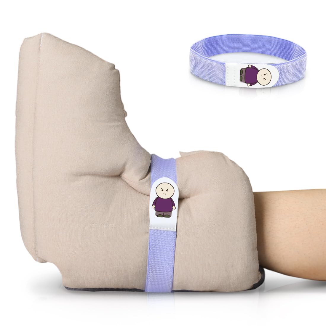 EZ Assistive Protectores de talón para úlceras por presión, cojín cómodo para pacientes postrados en cama, elimina las llagas de cama, almohadilla para botines para aliviar el dolor de úlceras