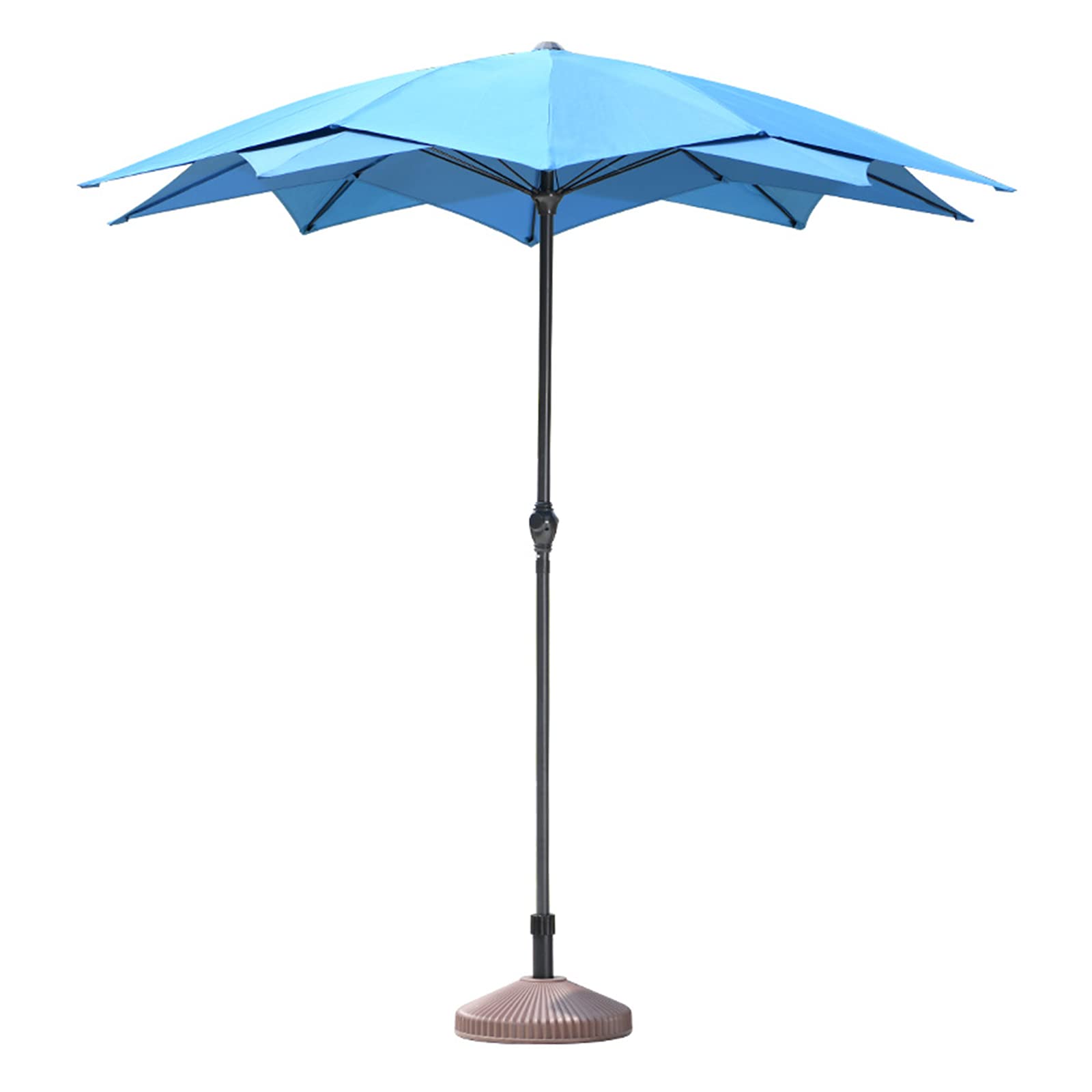 Parasol double couche extérieur pour grand jardin et balcon moderne - 8