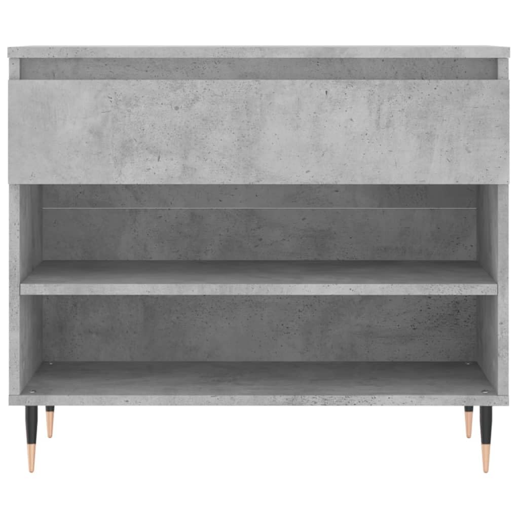 Scarpiera Grigio Cemento 70x36x60 cm Legno Multistrato