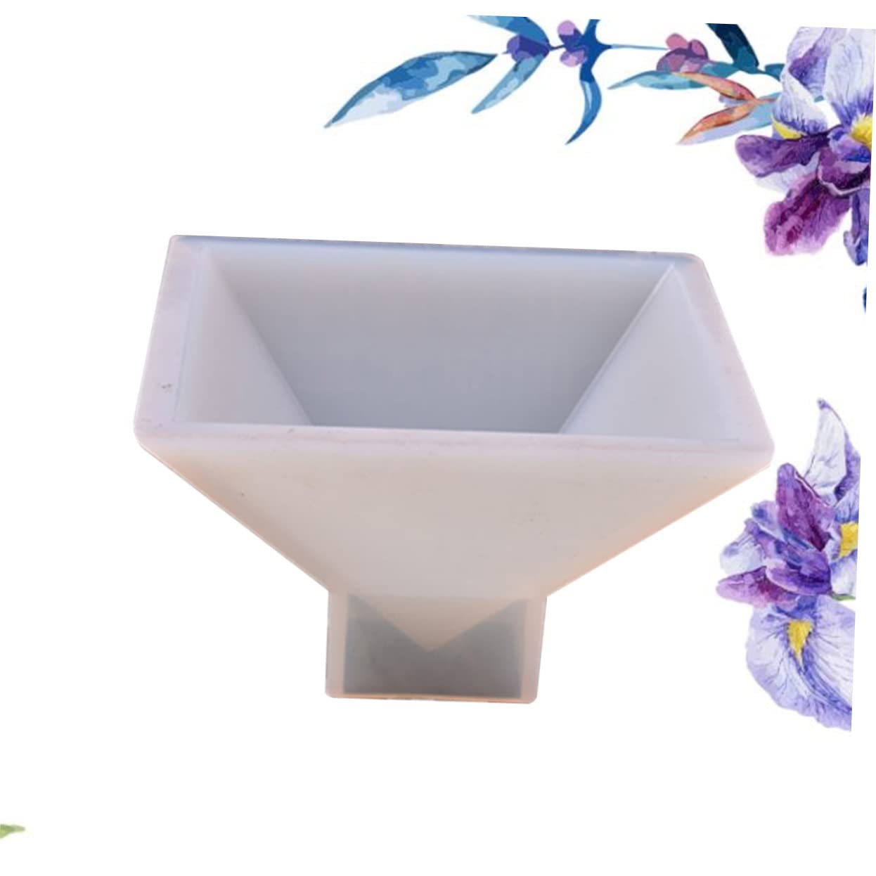 Uonlytech Lot De 3 Moules Pyramidaux en Silicone pour Pâtisserie Décoration De Gâteaux Fondants Cristal Lavande