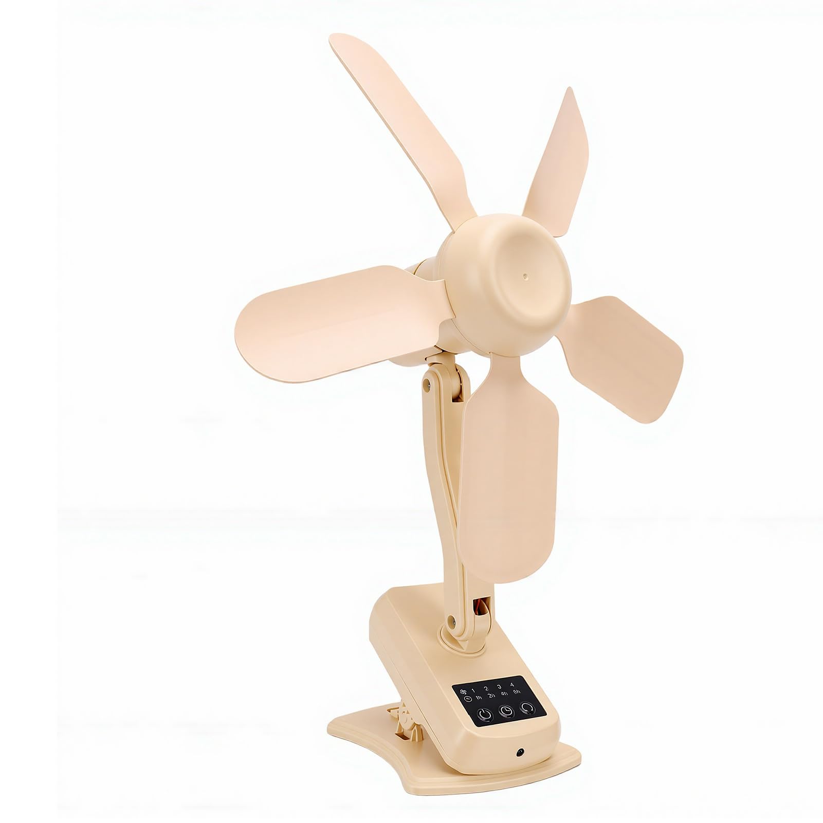 Yunseity Ventola a Clip Ricaricabile Tramite USB con Telecomando, Ventola da Tavolo Oscillante Portatile a 3 velocità, Design per Montaggio a Parete con Display LED e Opzioni Timer