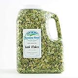Harmony House Foods Dehydrated Leek Flakes - Air Dried Vegetables for Soup and Cooked Dishes, Great for Camping, Survival, and Backpacking, 12 Ounces