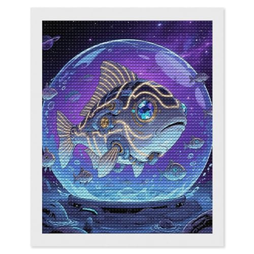 Kit de peinture diamant 5D poisson pour sublimer votre décoration murale