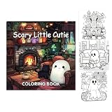 Libro da colorare spaventoso, simpatico, dolce, attività divertenti, 40 pagine