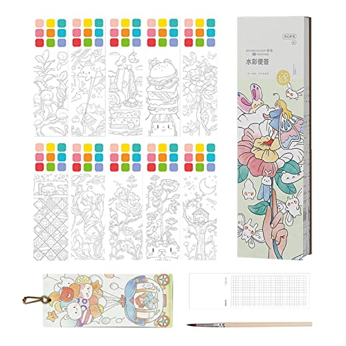 pintura em aquarela bolso | Caderno mágico da aguarela do bolso | Encantar a pintura do jardim com á