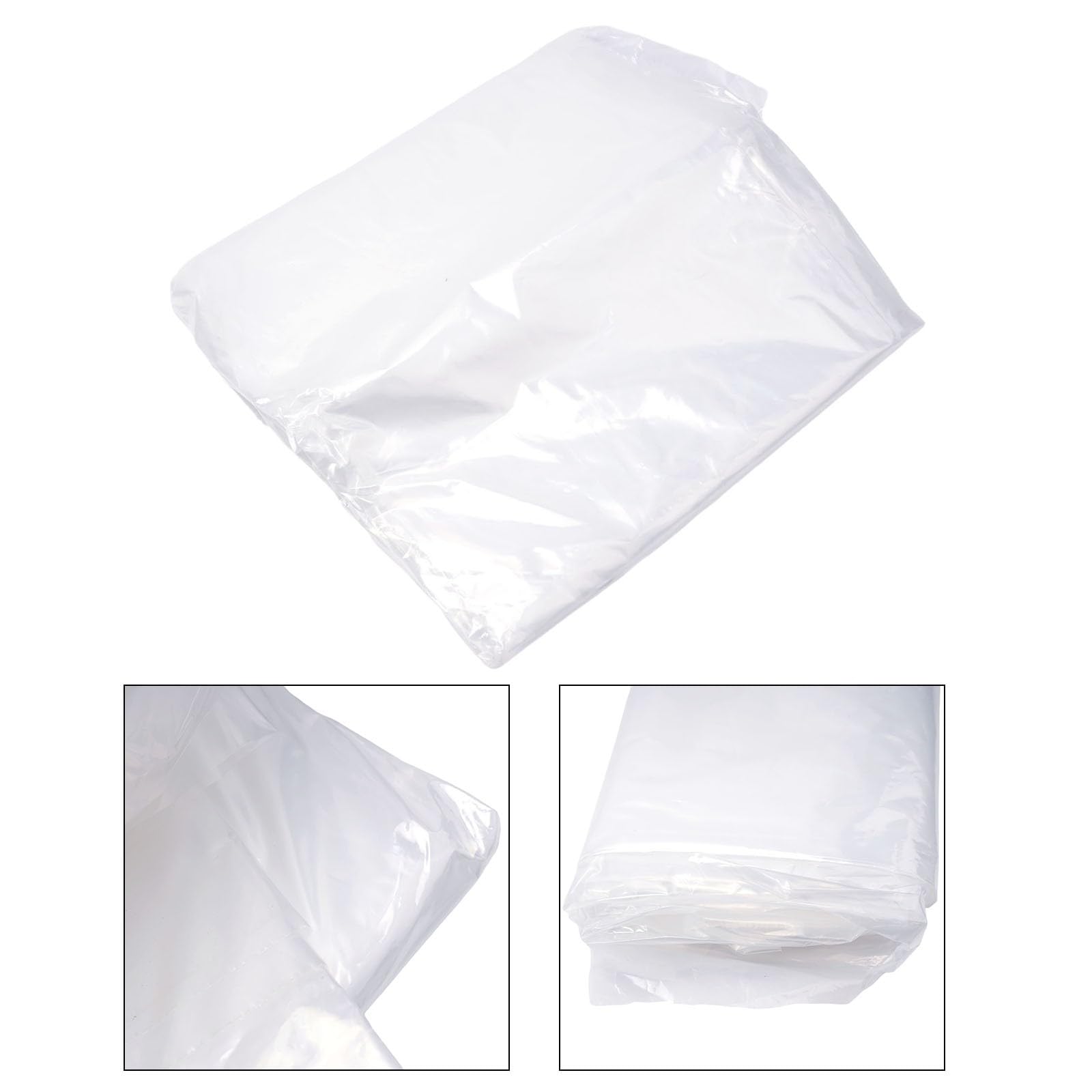 Polythène transparent pour bâche en plastique, 004 mm d'épaisseur, 2 m x 6 m ou 2 m x 10 m, toit de serre, châssis froid et jardin pour protection 2 x 6 m
