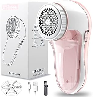 Lint Remover Electric, Bobble Remover Rechargeable with 1 Spare Shaving Blade, Portable Fabric Fluff Shaver for Clothes, Furniture, Bedding, Carpet