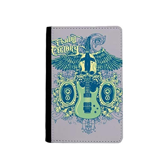 Étui portefeuille voyage passeport instruments musique jazz multicolore