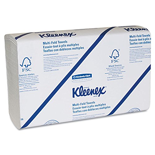 KCC02046 - Kleenex Multifold Paper Towels, 9 1/5 X 9 2/5, White