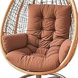 Générique Coussin pour Fauteuil Suspendu D'extérieur,Coussin De Jardin,Coussin De Fauteuil à Bascule, Balancelle Suspendue, épaissi Lavable Siège De Panier Suspendu Coussin,Marron