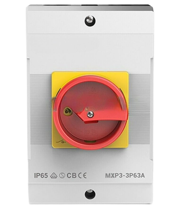 1PCS New MXP3-3P63A IP65 knob outdoor Load disconnecting switch 116 * 176 * 101mm