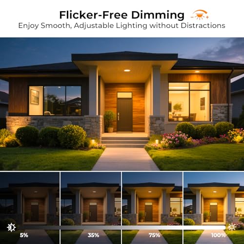 GvvooHome PAR38 Led Flood Light Bulb Dimmable, Waterproof Outdoor Light Bulbs 100W Equivalent, 3000K Warm White Exterior Floodlight Bulbs for Patio Porch Yard Garage, E26 Base, 13W 1050LM, 6 Pack by GvvooHome - Used condition - Image 4