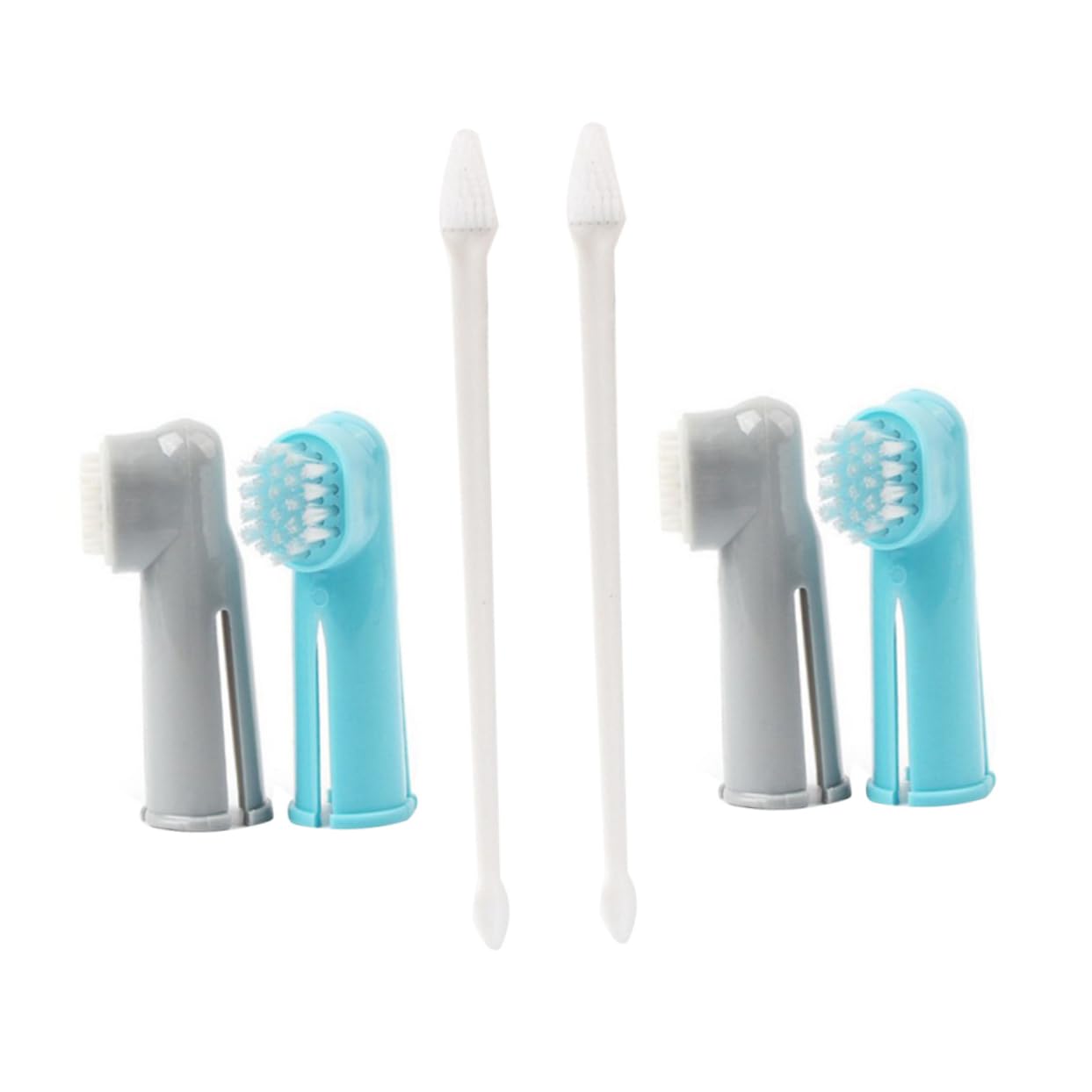 BESPORTBLE 2 Set Pet Toothbrush Set Finger Gloves for Dogs Cats Safe Pet Cleaning Kit