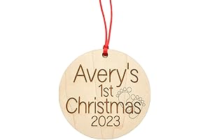 Personalized Baby's First Christmas Ornament 2023