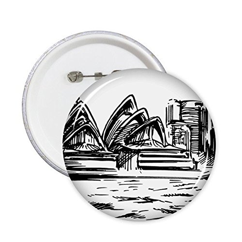 Bouton rond badge pins Sydney Australie lot de 5 pour cadeau voyageur