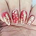 Maniology Porcelain Nail Stamping Plate | Classic Chinese Ceramic Dinnerware Design, Floral Patterns, Elegant DIY Manicure - Reusable, Rectangular, Stainless Steel Nail Art Template