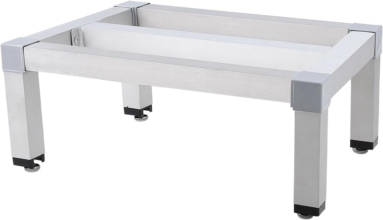 Aluminum Dunnage Rack, 36"x20" Commercial Food Floor Rack, 1000lbs Capacity, 12” Off Low Shelf Off-Floor Food Storage Shelves in Restaurants Kitchens Garages Vehicles Supermarkets Grocery Stores