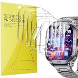 Lamshaw 6 Pezzi Protezione Schermo Compatibile con SUNKTA/LIGE DM6 2.13'' Pollici Smart Watch- Senza Bolle Alta Definizione Qualità Superiore Trasparente Morbido TPU Pellicola Protettiva (6Packs)