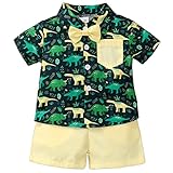 ❤❤【Herrenanzug für Babys】Kurzarm T-Shirt + Fliege + Shorts. Säugling Jungen Bowtie T-Shirt + Shorts für Kleinkinder, Neugeborenes Kleinkind Jungen Gentlemen Kostüm