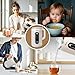IAGREEA 8 in 1 Nut Milk Maker Machine Stainless Steel Lid BPA Free for Homemade Almond/Oat/Soymilk, 35 oz(1L) Almond Milk Maker with 8 Mins Self-Cleaning, 2 hrs Keep Warm, 750W Stirring Power, White