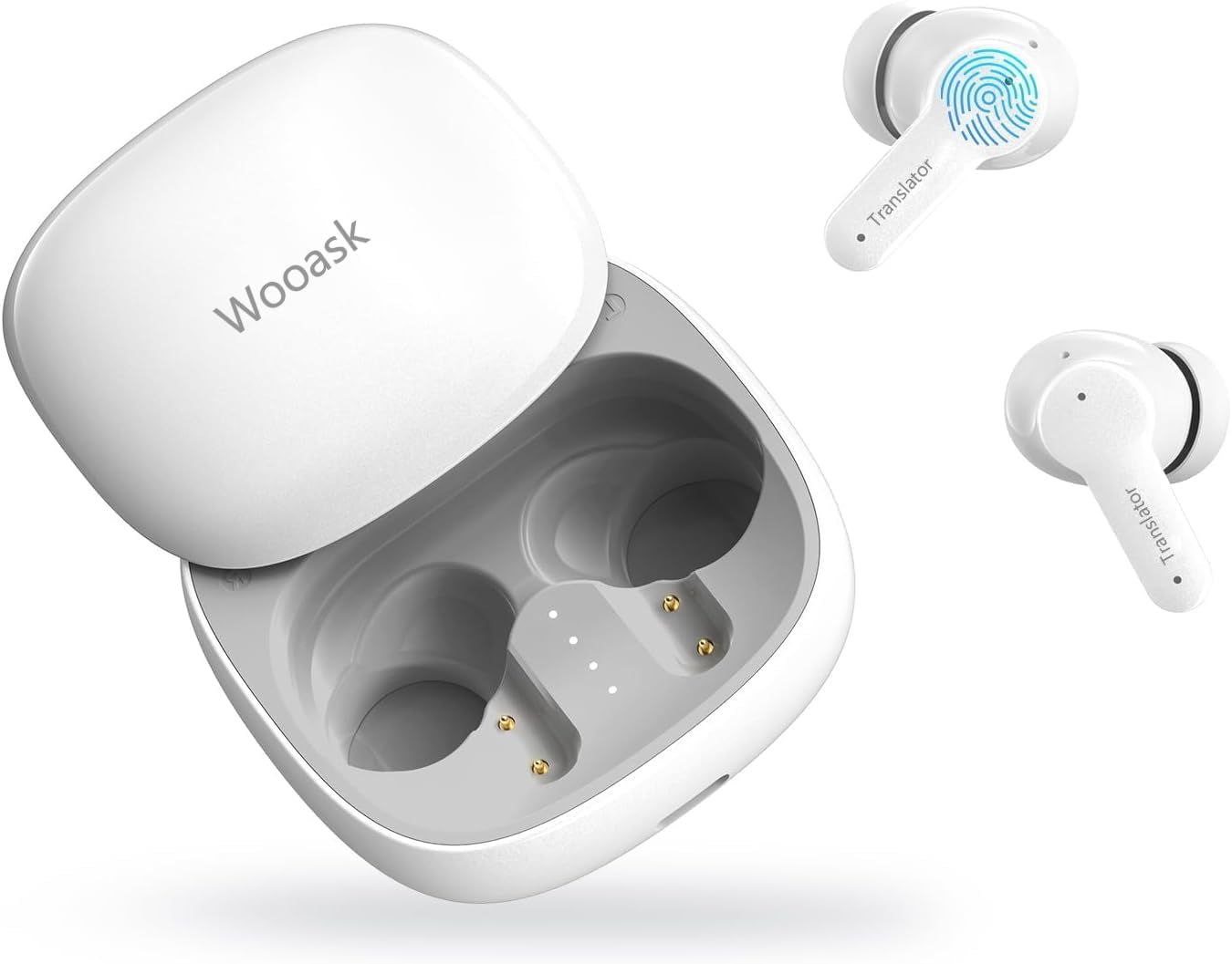 Wooask M3 AI Kopfhörer Übersetzer, 3-in-1 Echtzeit Sprachübersetzer Kopfhörer mit 144 Sprachen, 48H Bluetooth 5.4 Kopfhörer Offline, 5 Übersetzungsmodi Ideal für Reisen Learning