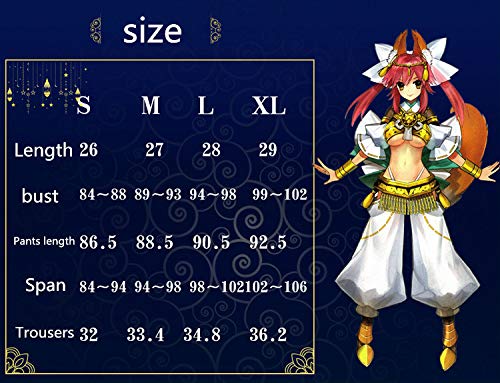 Yuzao Mythological Costume Fgocos Costume Fate White-Faced Golden Retriever Cosplay Nine-Tailed Fox Dancer (S) #TOP1