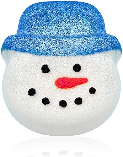 Jackpot Candles Holiday Snowman Bath Bomb with Blue Hat with Size 7 Ring Inside 9 oz Made in USA image 4