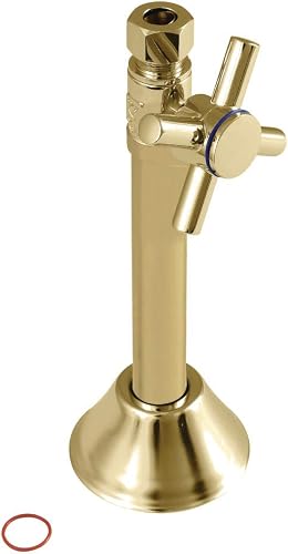 Kingston Brass CC83252DX Concord 1/2" Sweat x 3/8" O.D. Comp Straight Shut Off V