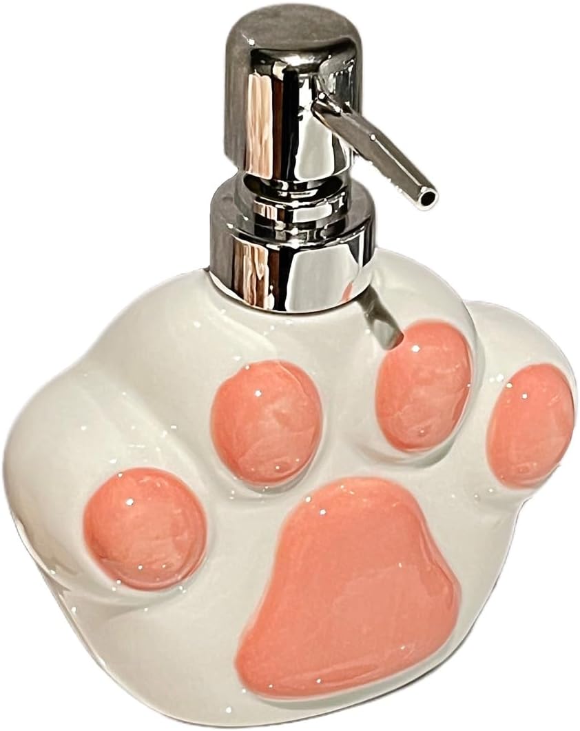 Ceramic Lotion Pump/Soap Dispenser, Hand Lotion Bottle with Pump - Refillable Liquid Hand Soap Jar for for Kitchen, Bathroom, Washroom