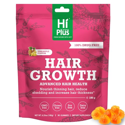 Hair Growth Gummies for Men and Women, Hair Growth Vitamins