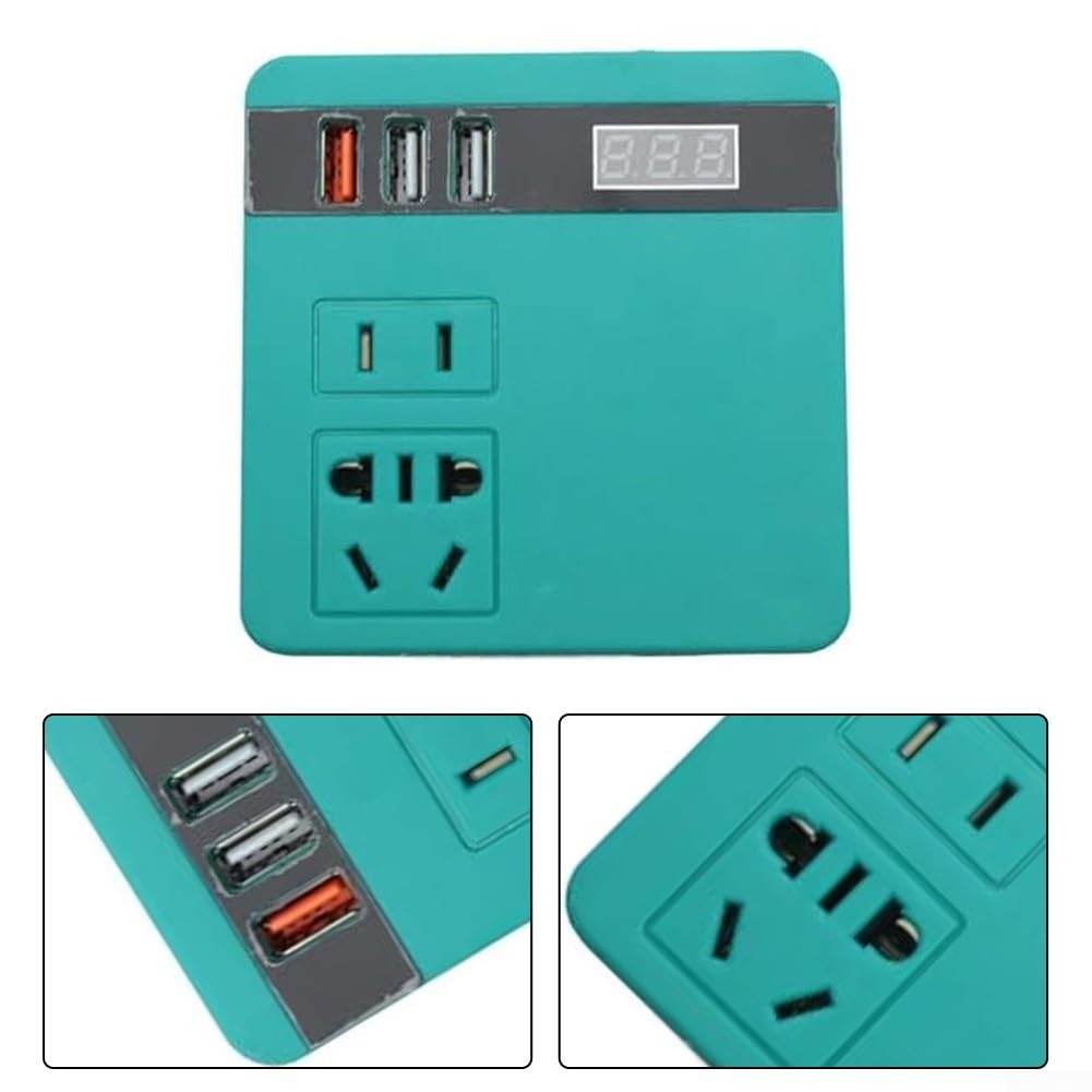 Inverter per batteria al litio con caratteristiche avanzate che forniscono una conversione sicura dell'energia da 21 V CC a 220 V AC facilmente (rosso)