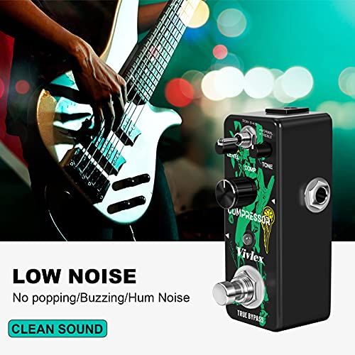 Vivlex Lef-333 Compressor Pedal Mini Analog Compression Effects Pedal Stompbox For Electric Guitar Bass True Bypasss Footswitch #TOP1