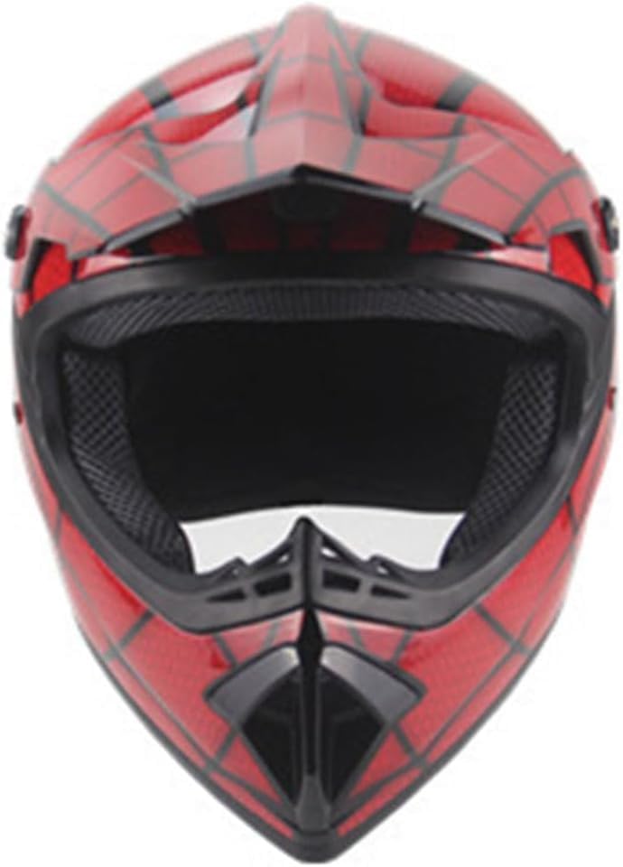 Miniatura 4 de Cascos de motocross DOT para adultos, hombres, mujeres, jóvenes, niños, motocross, todoterreno, ATV, cascos de araña roja aprobados por DOT, cascos