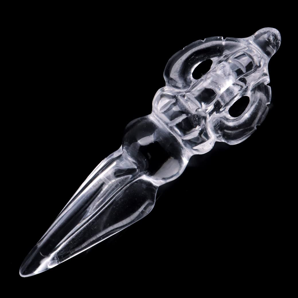 Amazon.co.jp: 水晶 プルパ 独鈷杵 クリスタル クォーツ 天然石