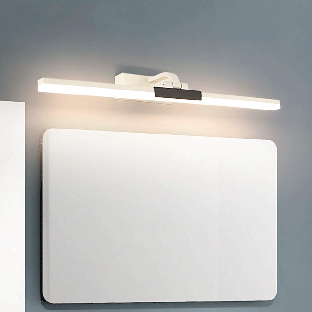 Badezimmerspiegelleuchten, LED-Make-up-Licht, Moderne versenkbare Spiegel-Frontlampe für Waschraum, Bad, Wandleuchten, Halterung, Warmweiß, 9 W