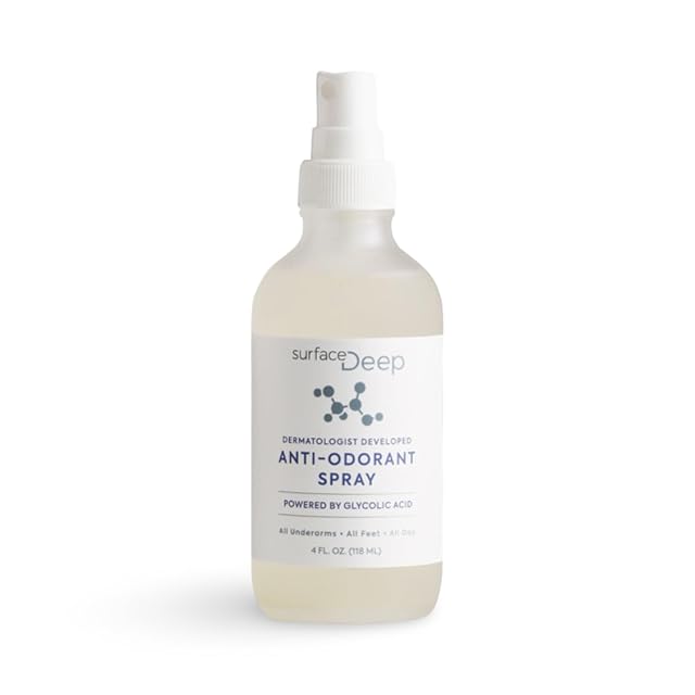 Surface Deep Natural Spray Deodorant for Men Women Anti-Odorant Natural Spray Deodorant for Women and Men Aluminum Free