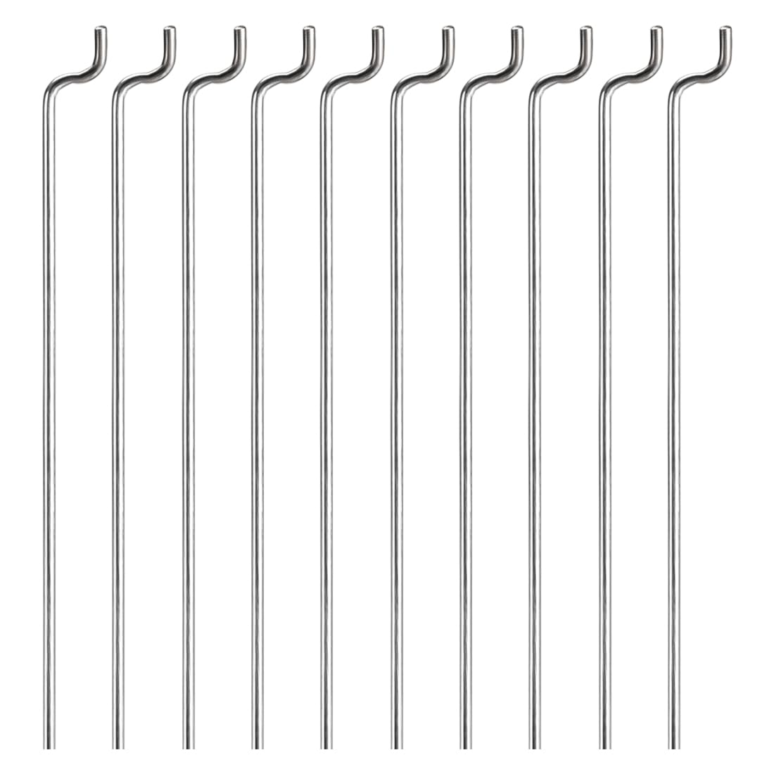 sourcing map 1.5mm Diamètre 330mm Long Inox Acier Pousser Tiges pour RC