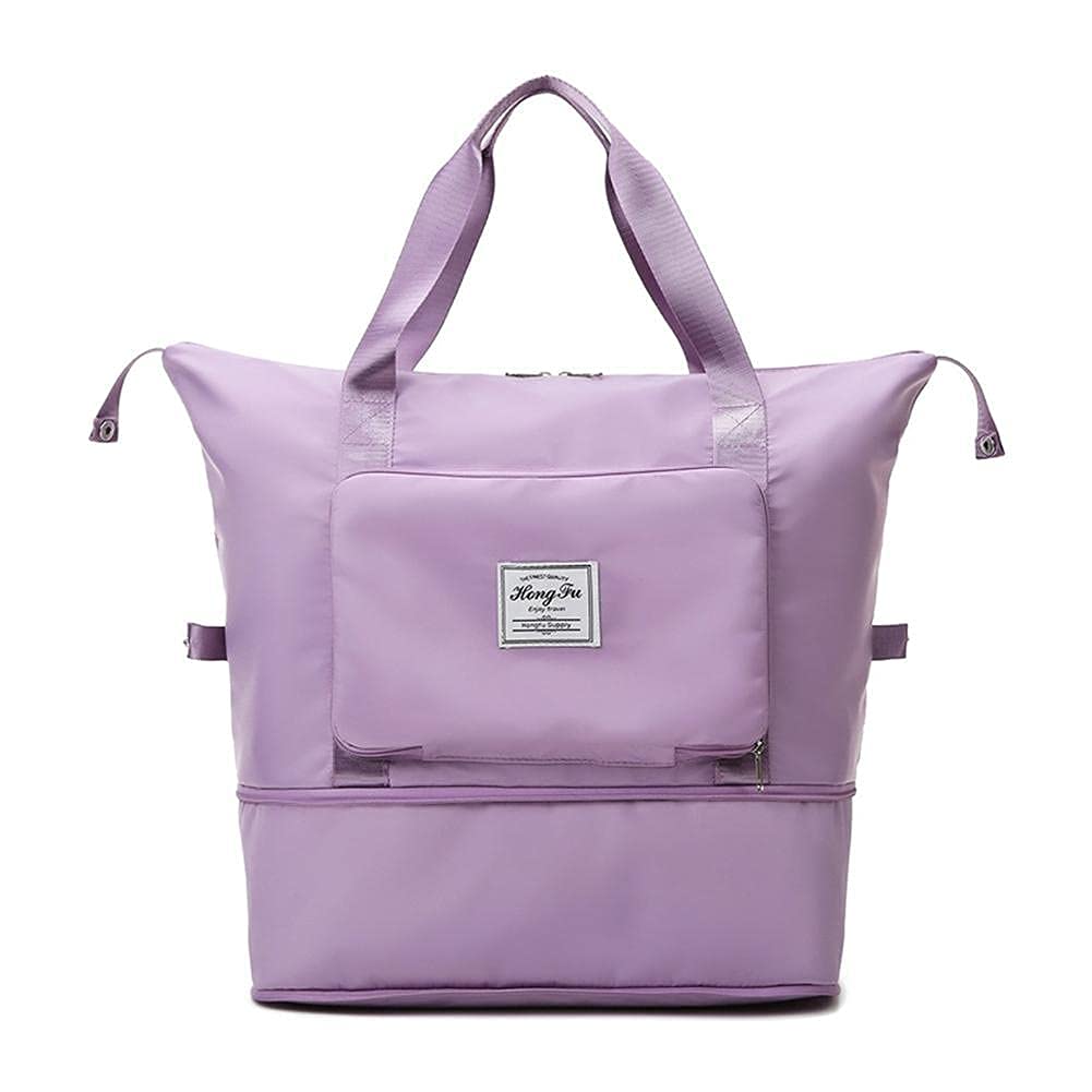 Sac De Sport 35L Pliable – Pour Femme Et Homme, Cabine 47x23x37 Cm, Voyage Week-end, Affaires, Violet