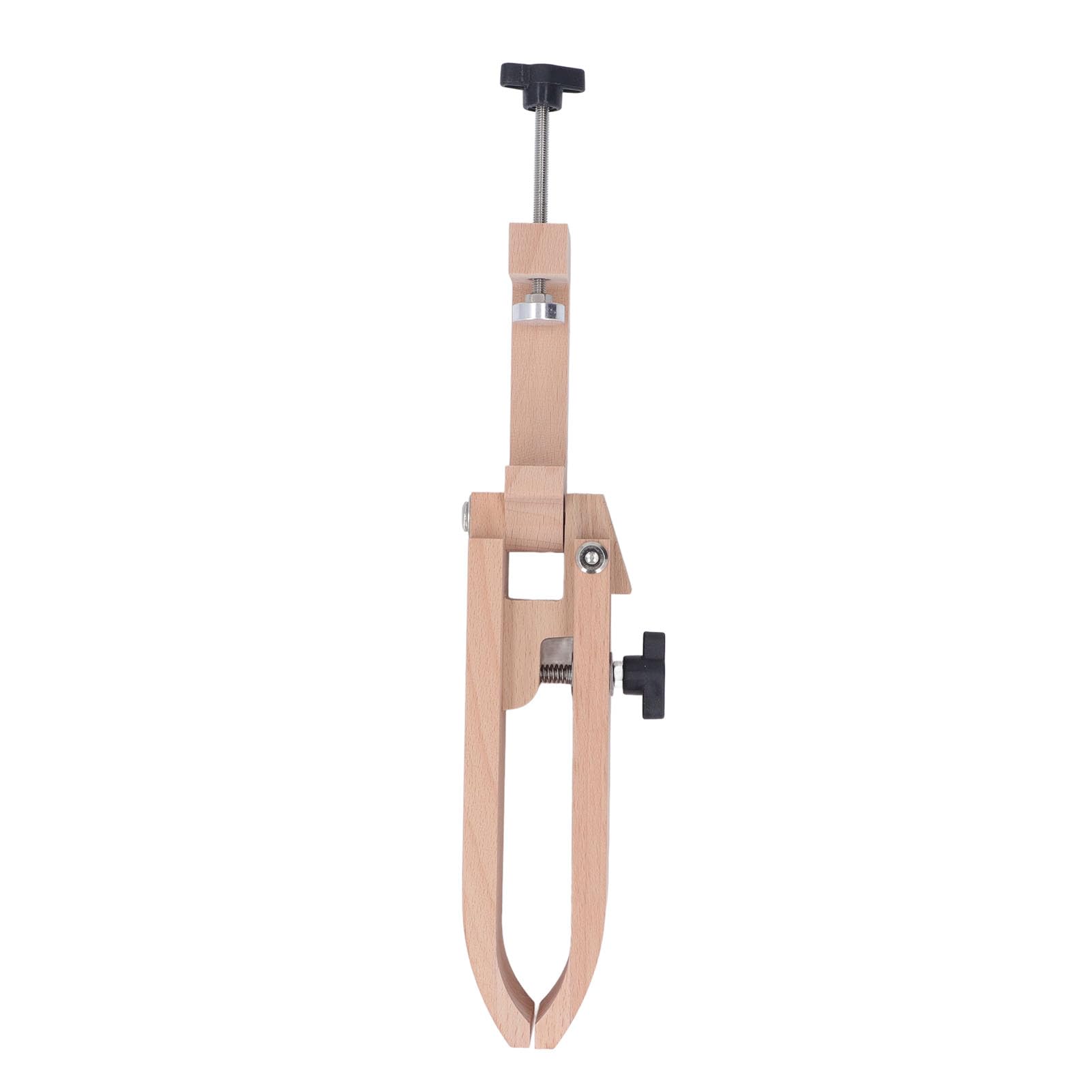 Generisch Nähclips Aus Buchenholz Und Leder, Verstellbares Design, Faltbare Struktur, Kompakt Und Leicht, Perfekt Für DIY-lederarbeiten