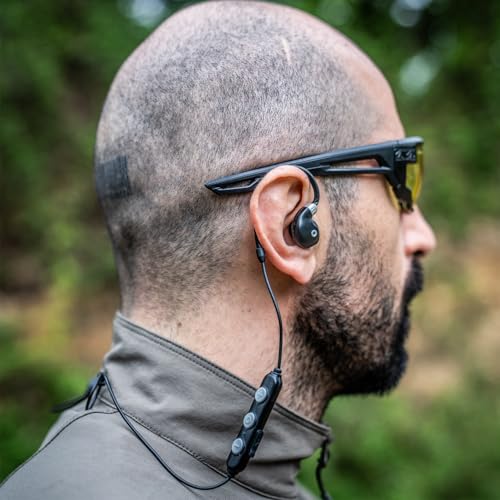 EARMOR Electronic Shooting Ear Protection, Bluetooth 5.4 Shooting Ear Buds Noise Cancelling & Sound Amplication Hearing Protection Earbuds, IP67 Dustproof Waterproof for Hunting, Gun Range