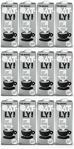 Oatly Oat Drink Barista Edition Long Life Bundle - 1 Litre (12 Pack) – Totally Vegan – Dairy Free Oat Milk