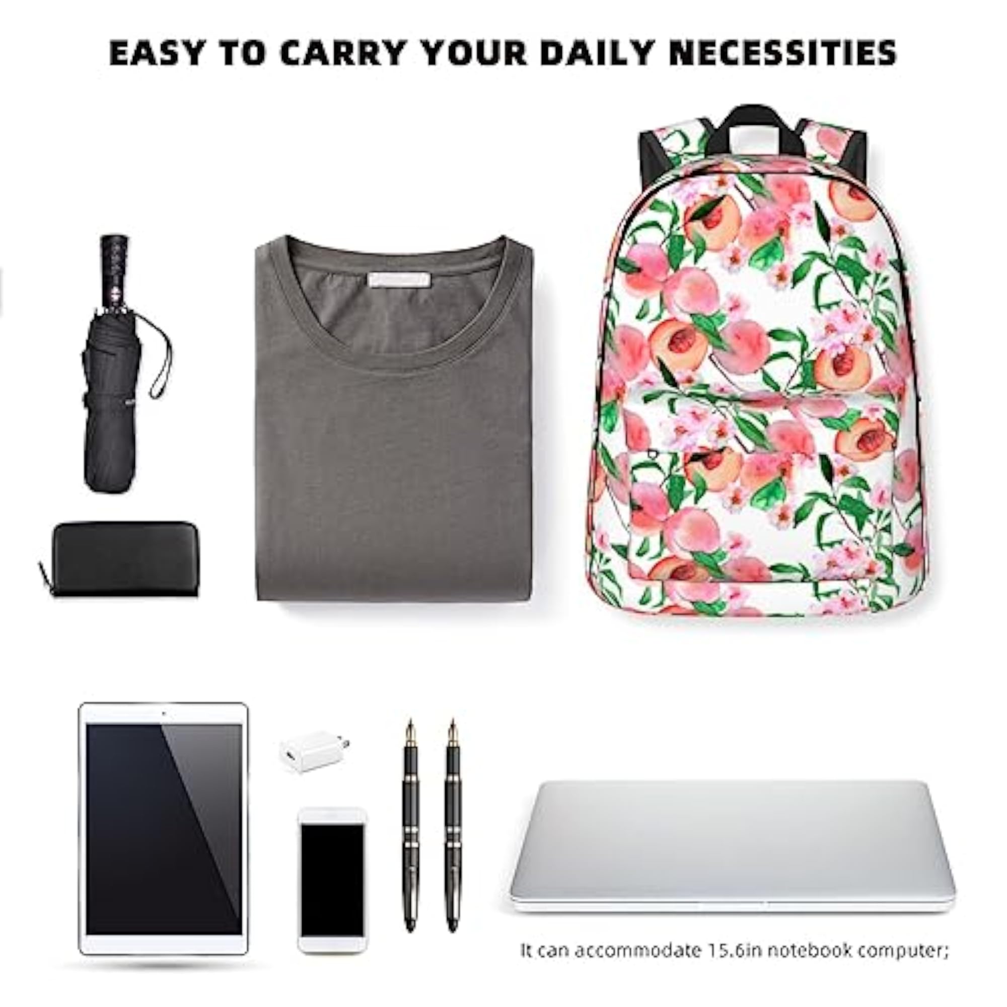 Travel Backpack Lightweight for Men Women, Large Capacity