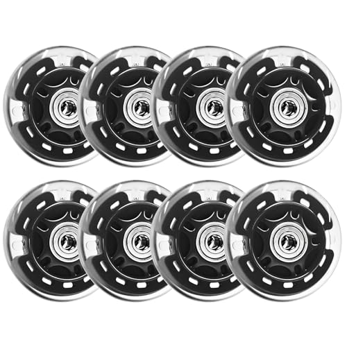Nattork 8-Pack Inline Skates Wheels 70mm with Bearings for Indoor and Outdoor Replacement - High