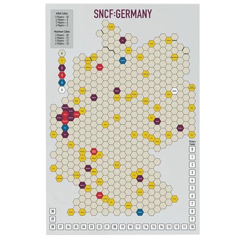 Juego de mesa estratégico SNCF France & Germany Train Railway Game de Rio Grande Games, 3-6 jugadores miniatura 3