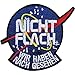 Aufnäher NASA - Nicht flach! Aufbügler Patch Raumschiff Weltall Bügelbilder UFO Sticker Raumfahrt Geschenk Männer/Damen Universum Applikation für Jacke/Weste/Jeans 90x80mm