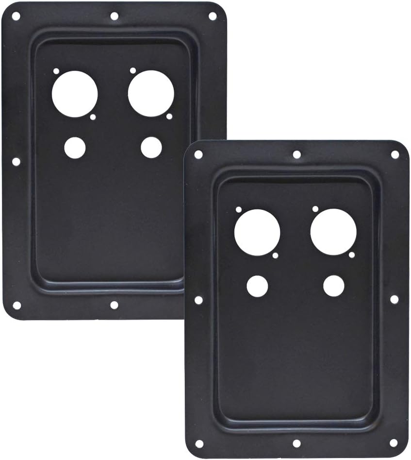 Amazon Seismic Audio SAJP311B2パック PA/DJスピーカー用ブランクジャックプレートペア デ