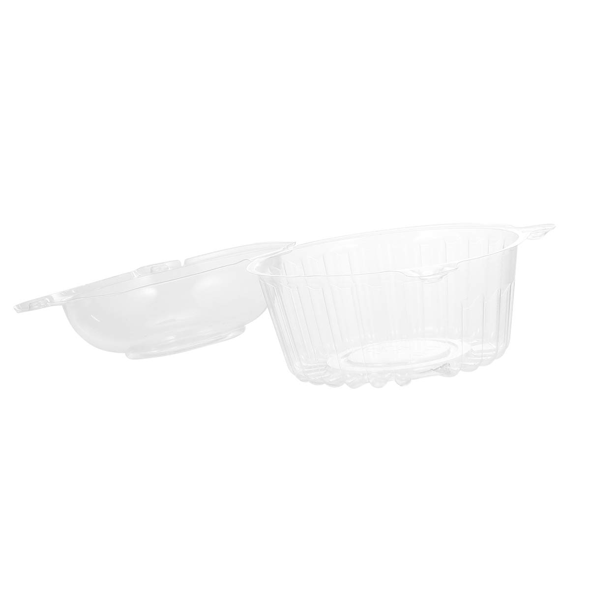 BESTonZON100pcs Disposable Cake Case Transparent Food Box Cake Packing Box Cupcake Holder