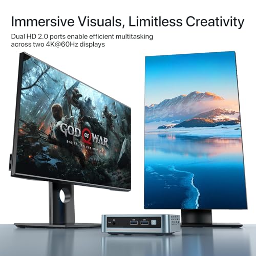 Image of PELADN WI-4 Mini PC,11th Gen N5105 16GB DDR4 /512GB SSD, Small Desktop PC with 4K HD, BT4.2, Dual HDMI Ports, 2.4G /5G WiFi, Gigabit Ethernet Support, Mini Computer