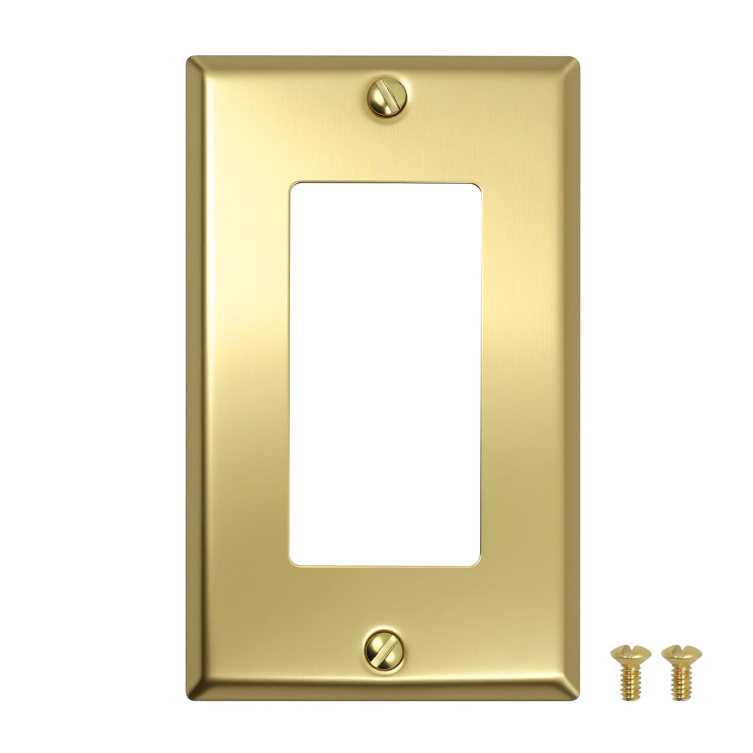 Placa de interruptor de latón resistente y elegante para reformas del hogar