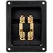 Parts Express Bi-Amp Speaker Terminal Cup Gold Binding Post Banana Jack